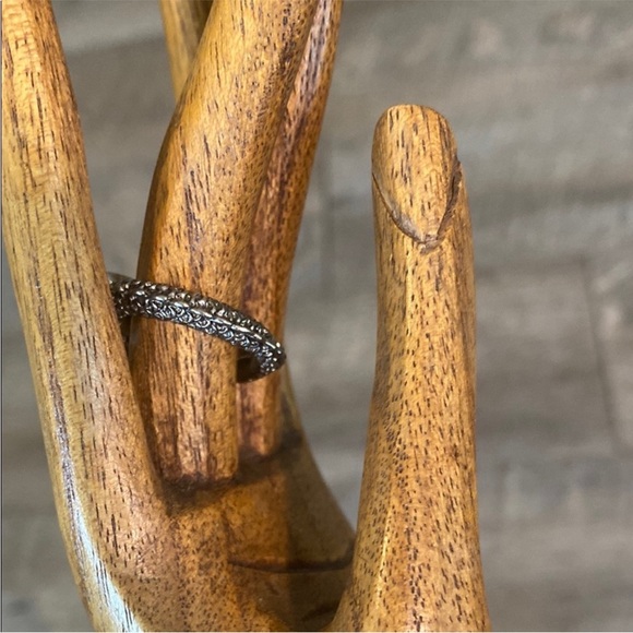 Silver Tone Sleeping Dragon Ring Size 9 Gothic Fantasy Statement Ring - Picture 4 of 9